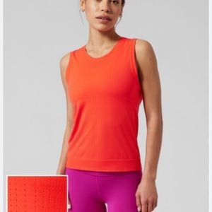 Athleta In Motion Seamless Tank orange